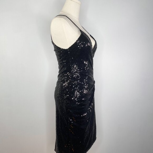 NEW W/ TAGS - Sequin Black Dress - Picture 5 of 11